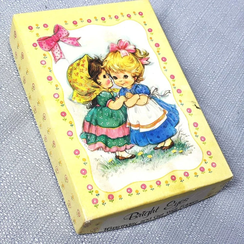 Bright Eyes Vintage 60’s Birthday and Get Well Cards & Envelopes